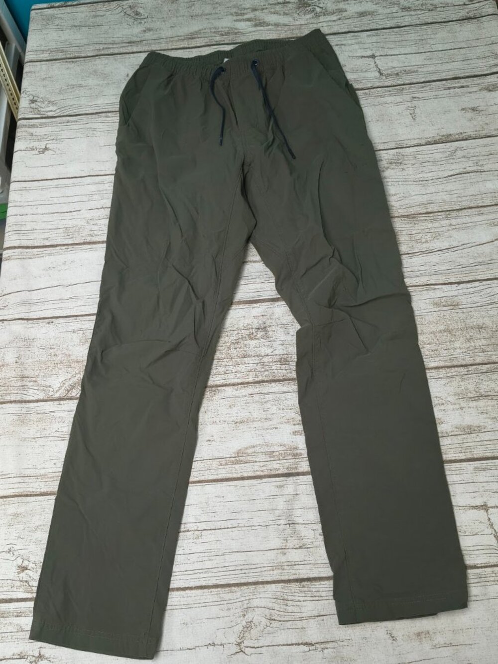 Mountain Hardwear Mens Small Dark Green Olive Drawstring Trail Technical Pants